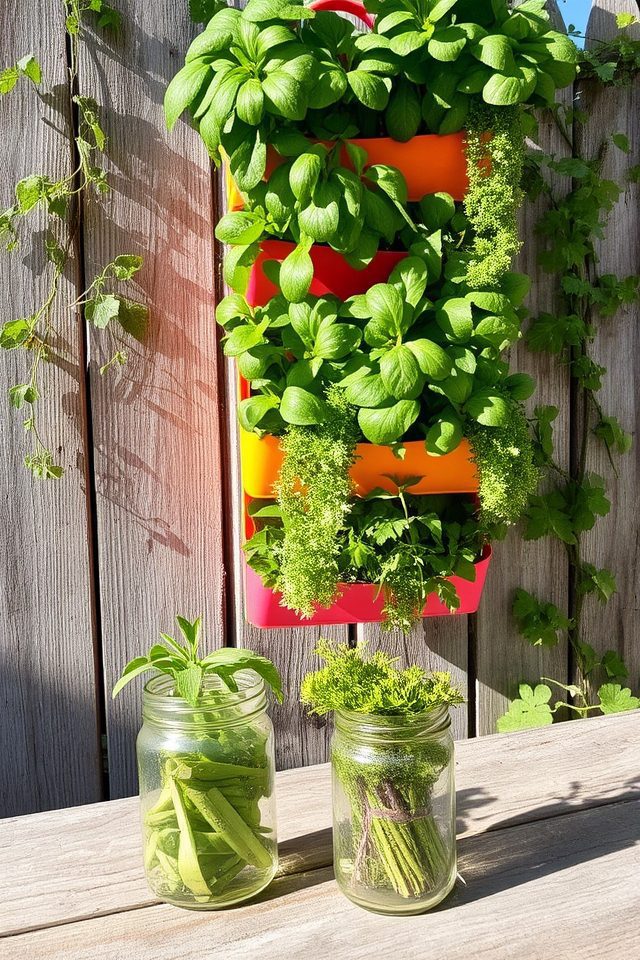 vertical herb garden organizer