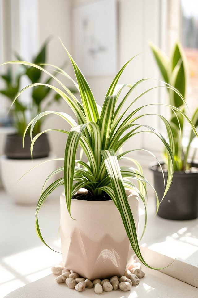 vibrant air purifying houseplant