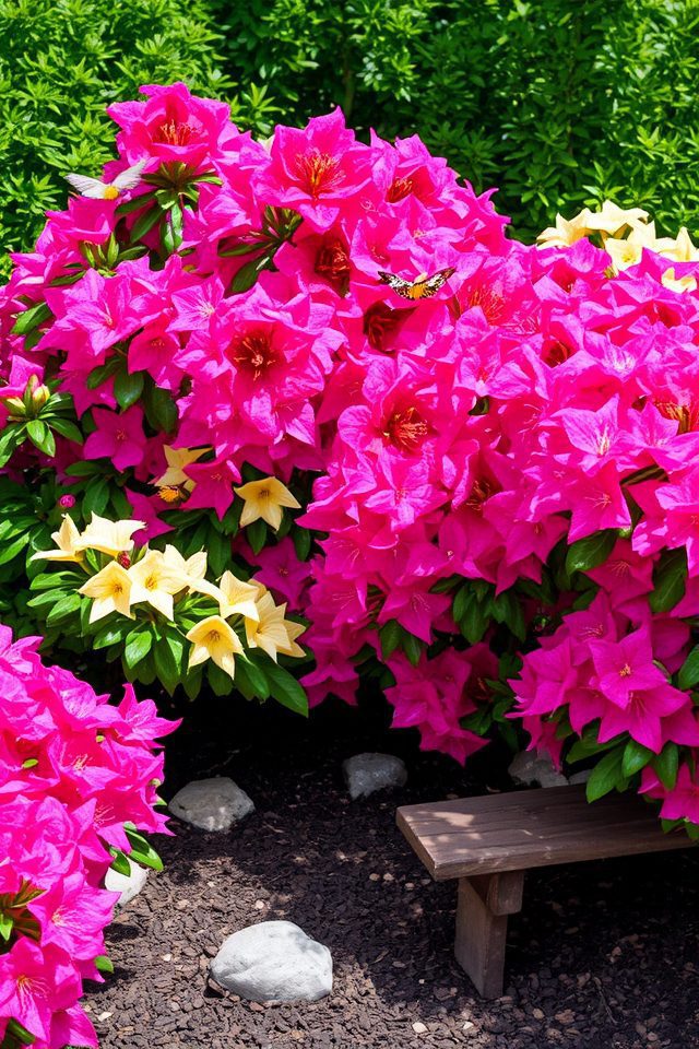 vibrant azaleas enhance gardens