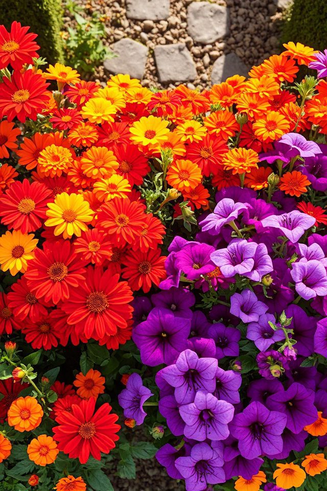 vibrant blooms for school spirit