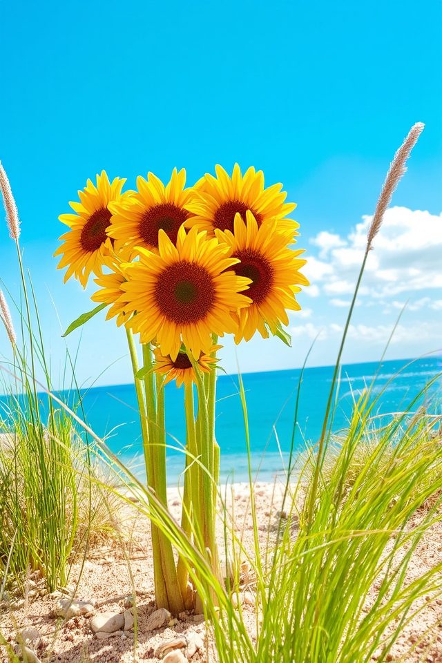 vibrant coastal garden duo