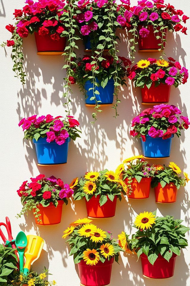 vibrant college colors garden