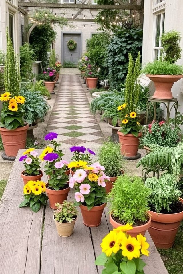 vibrant potted plant decor