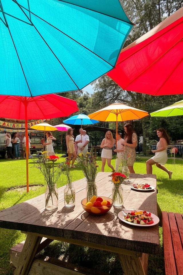 vibrant shade for gatherings