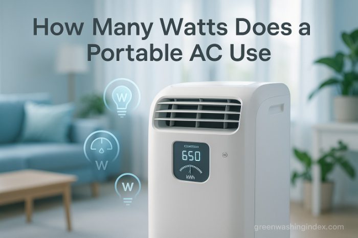 How Many Watts Does a Portable AC Use