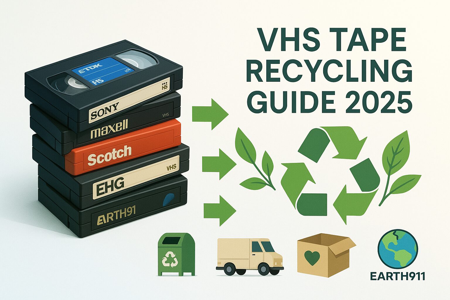 How to Recycle VHS Tapes Near Me