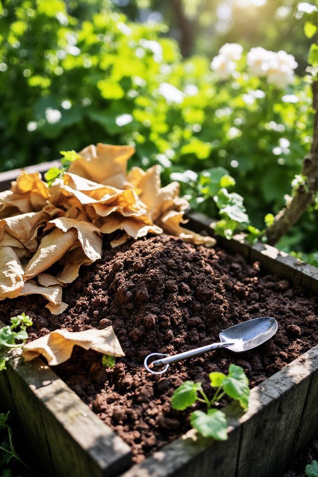 coffee grounds boost compost