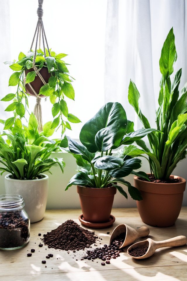 coffee grounds for plants