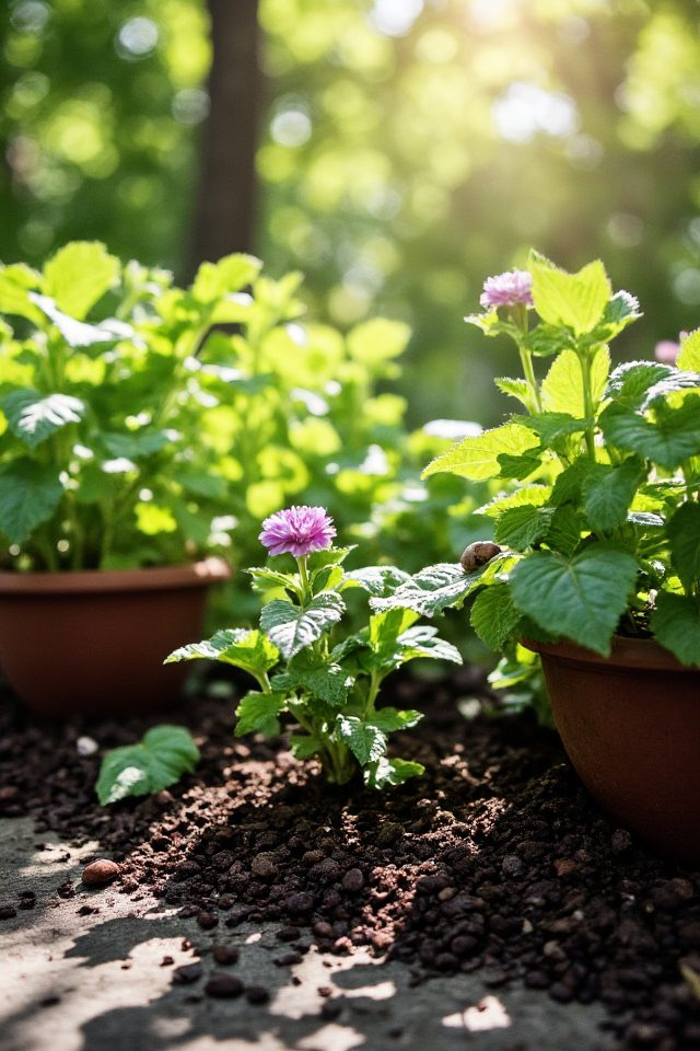 deter pests with coffee grounds