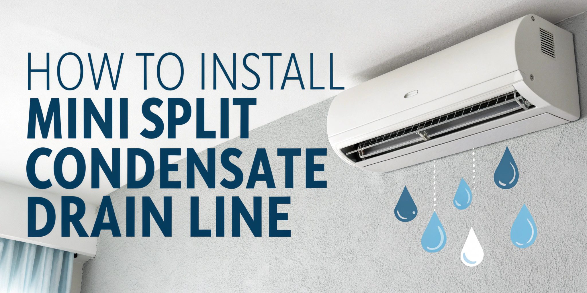 How to Install Mini Split Condensate Drain Line