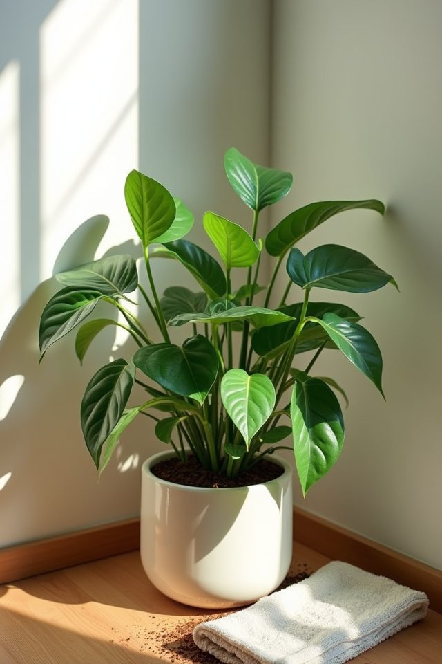 indoor plant - chinese money plant