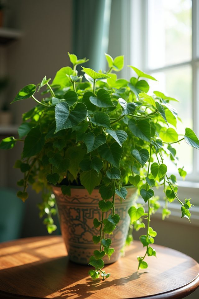 thriving indoor plant