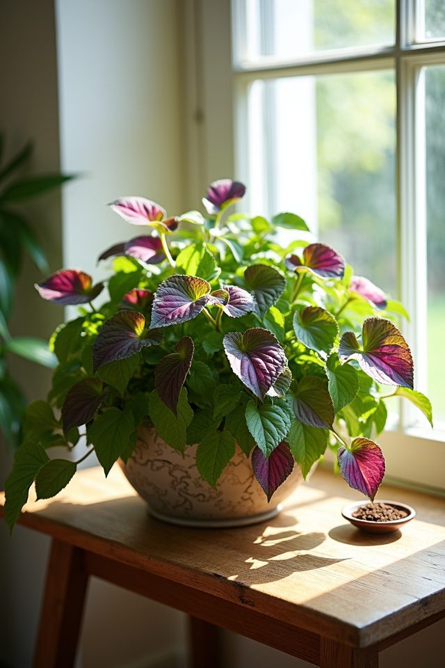 thriving tradescantia indoor plant