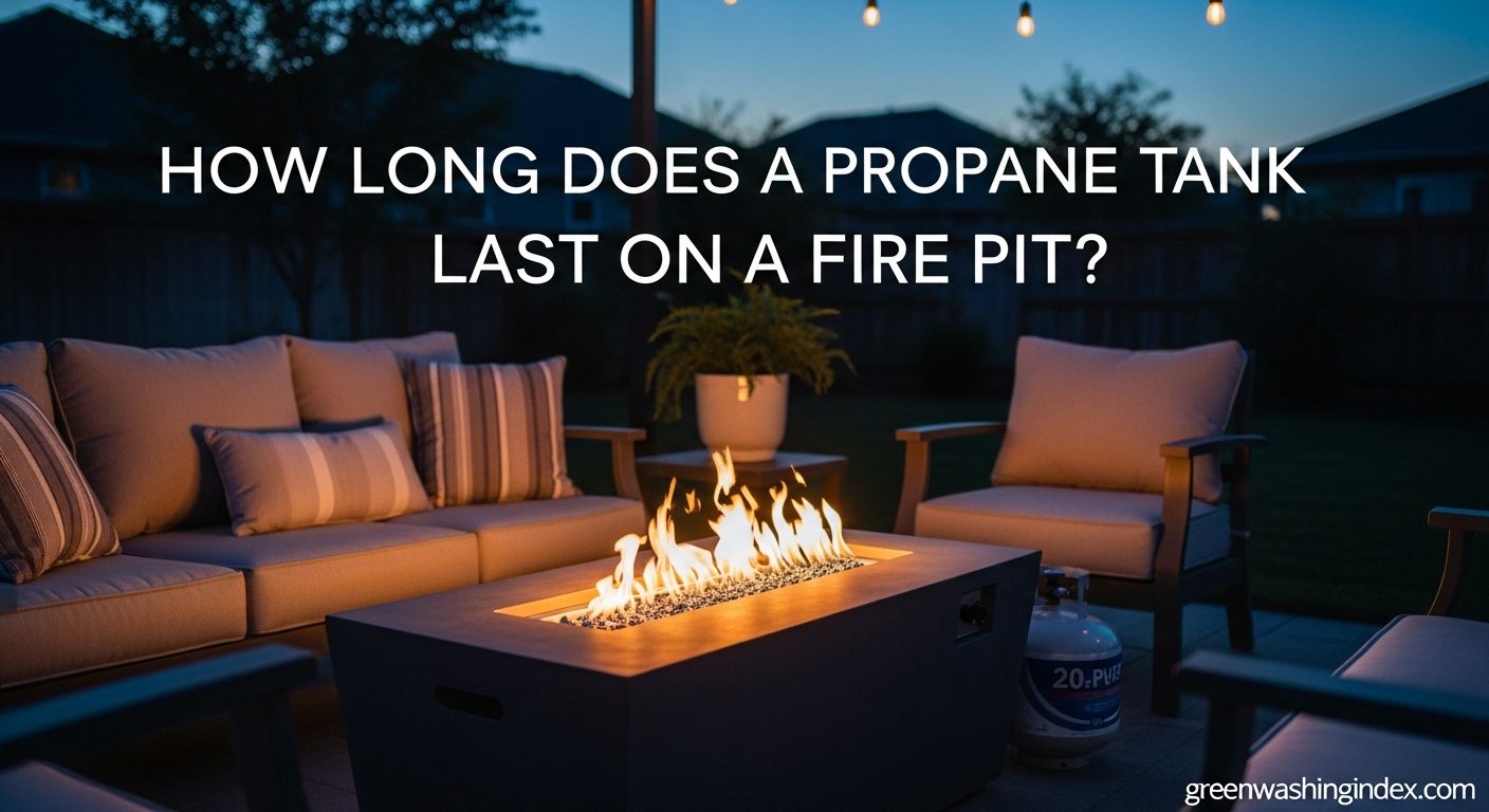 How Long a Propane Tank Lasts on a Fire Pit