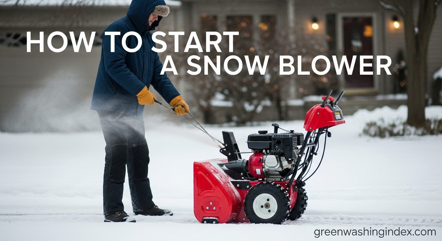 How to Start a Snow Blower