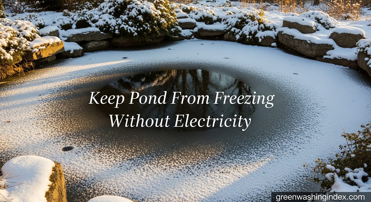 Keep Pond From Freezing Without Electricity