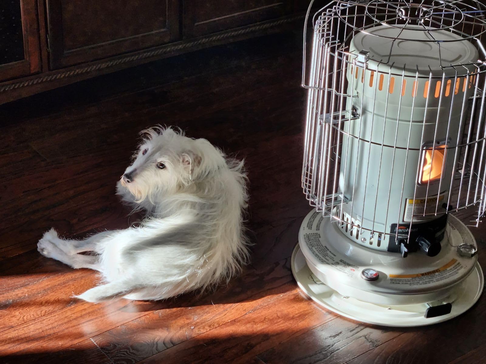 Sengoku Indoor & Outdoor Kerosene Heater, 23,500 BTU, Portable Use, White - Cordless Space Heater for Home, Garage, Basement, and Camping - Customer Photo 4