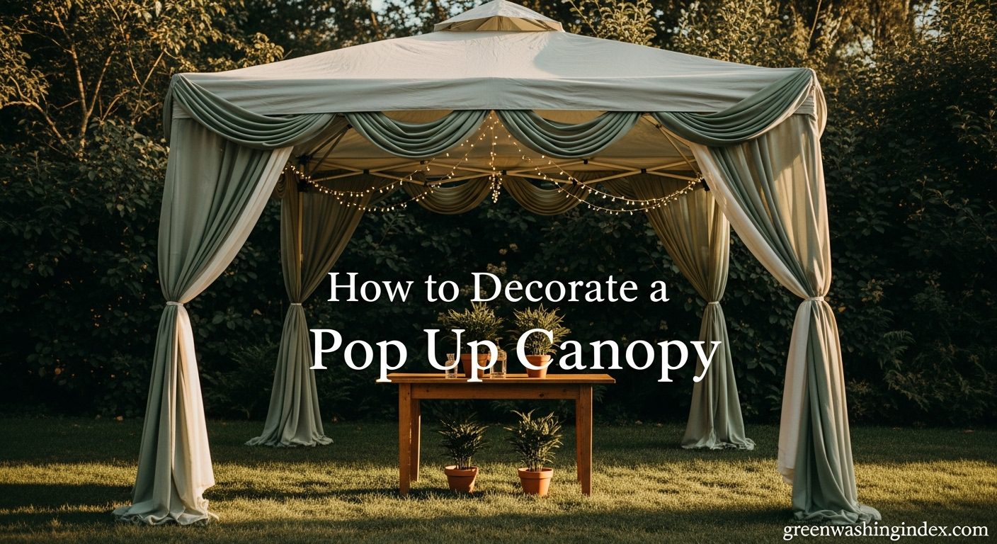 Decorate a Pop Up Canopy