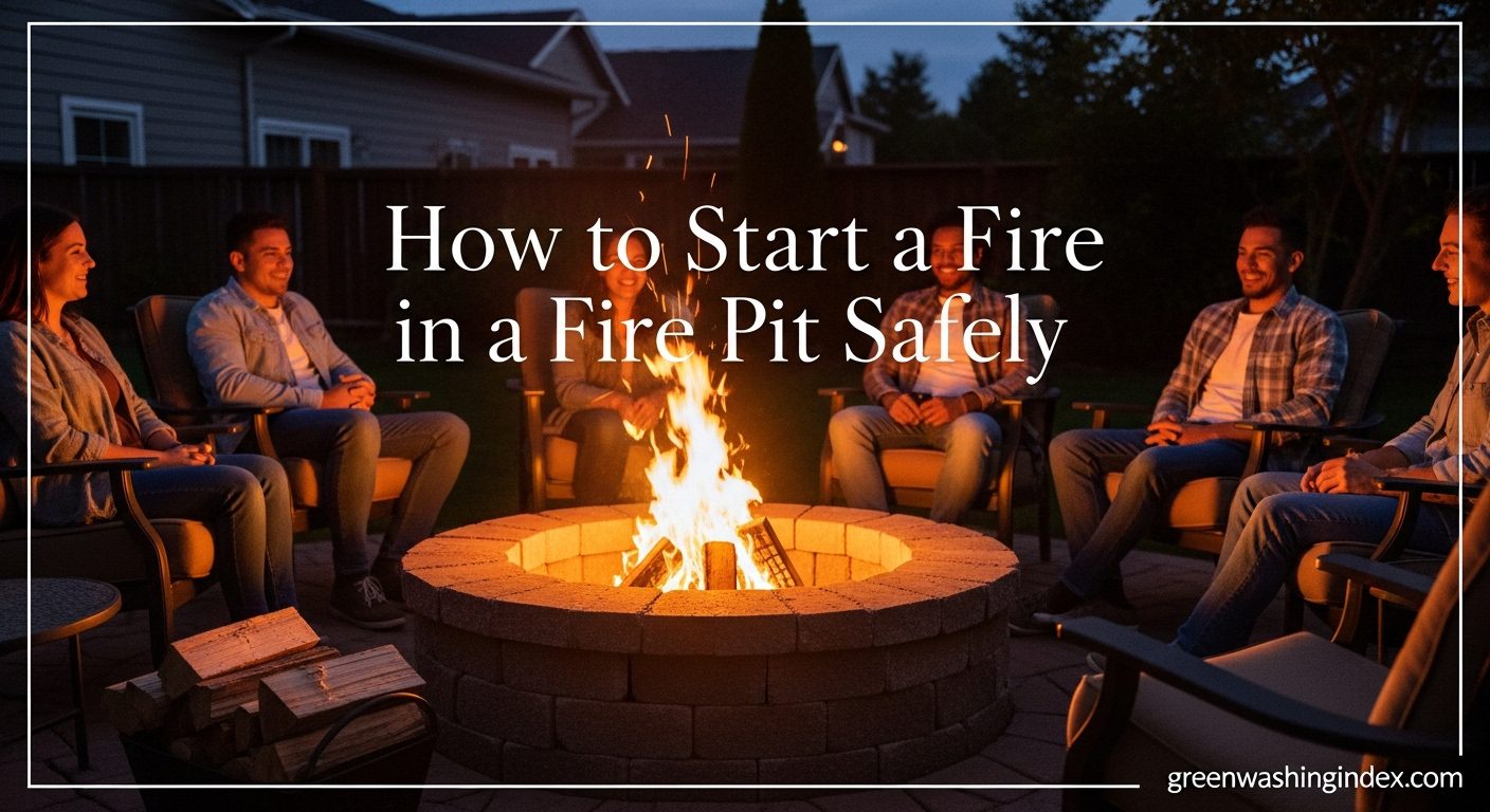 How to Start a Fire in a Fire Pit