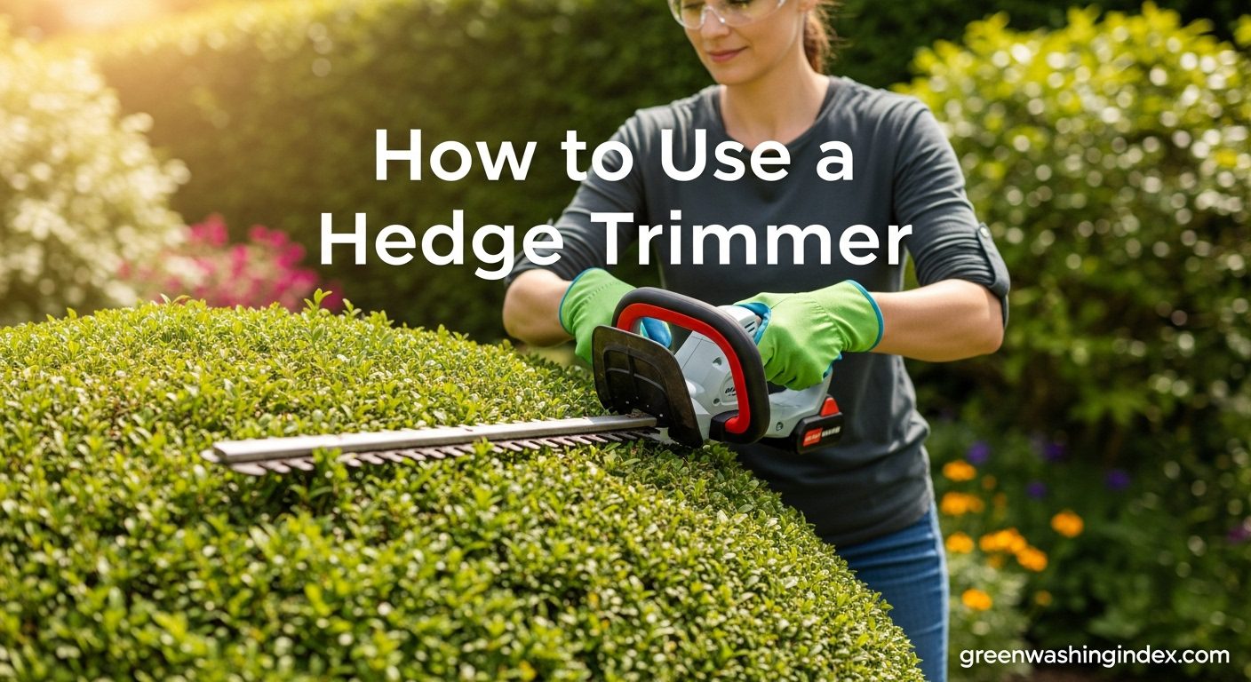 How to Use a Hedge Trimmer