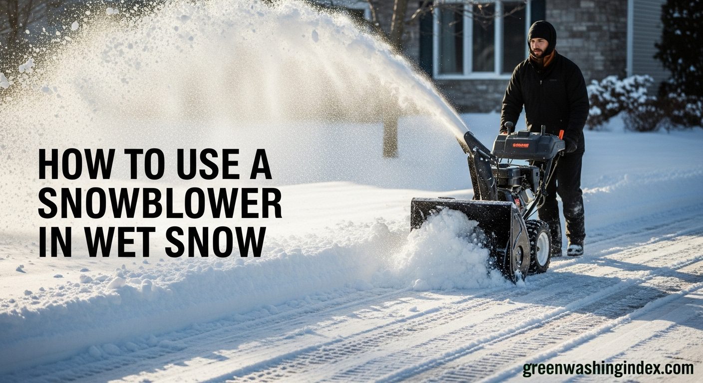 How to Use a Snowblower in Wet Snow