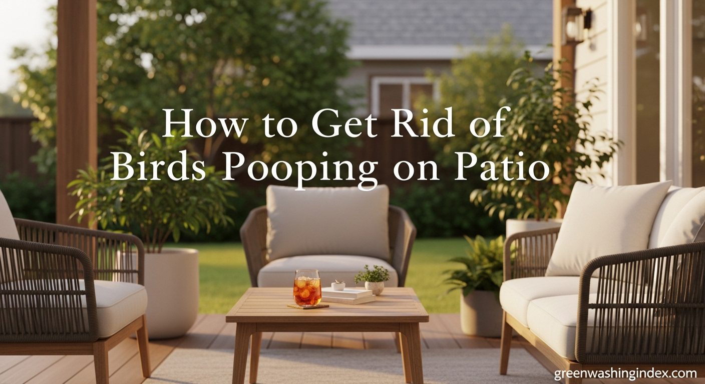 Stop Birds Pooping on Your Patio