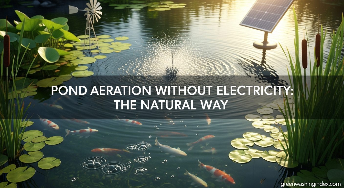 how to aerate a pond without electricity