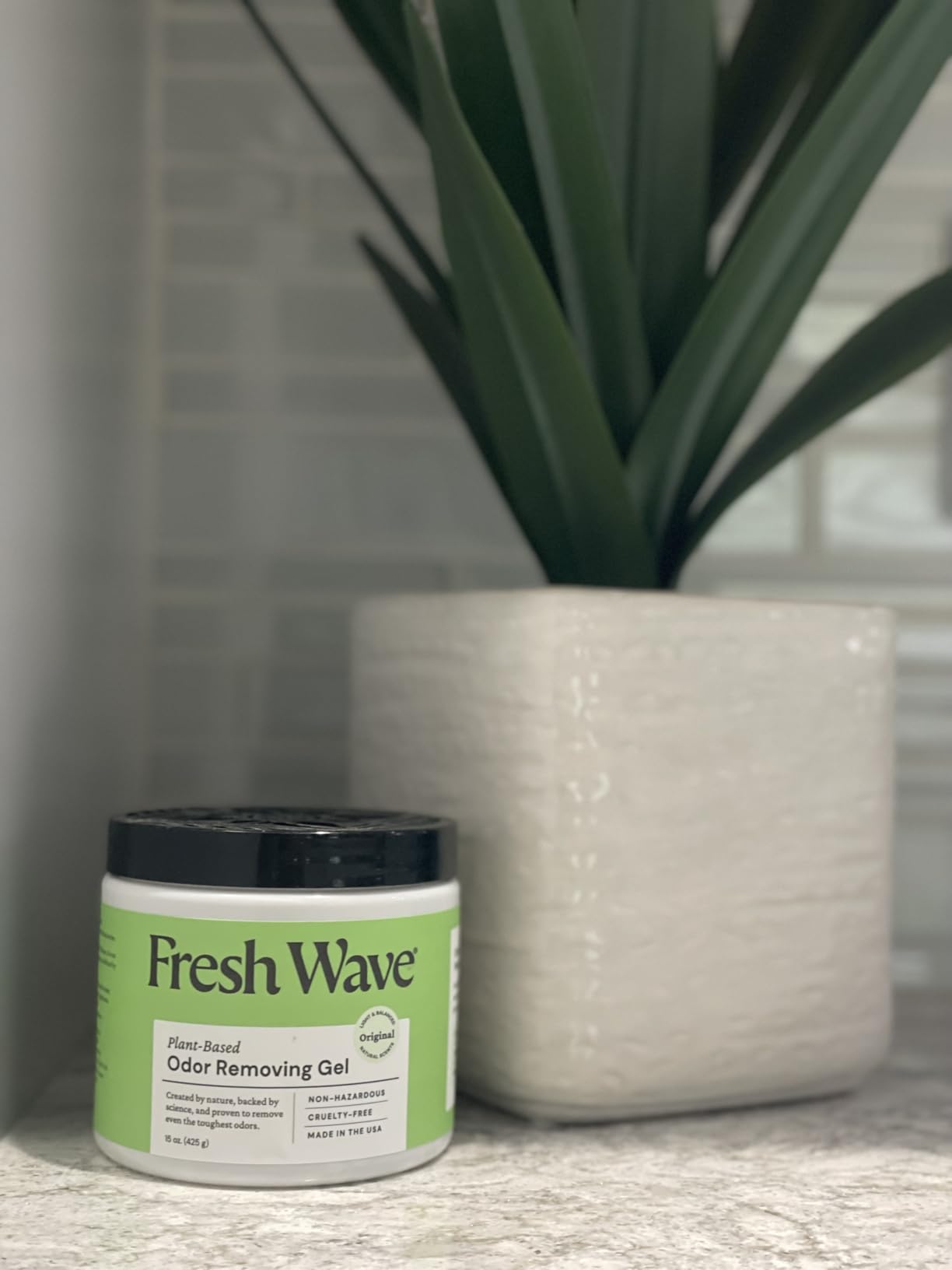 Fresh Wave Odor Removing Gel, 7 oz., Pack of 3 - Odor Absorbers for Home, Safer Odor Relief, Natural Plant-Based Odor Eliminator, Every 7 oz. lasts 15-30 Days, For Cooking, Trash & Pets - Customer Photo 2