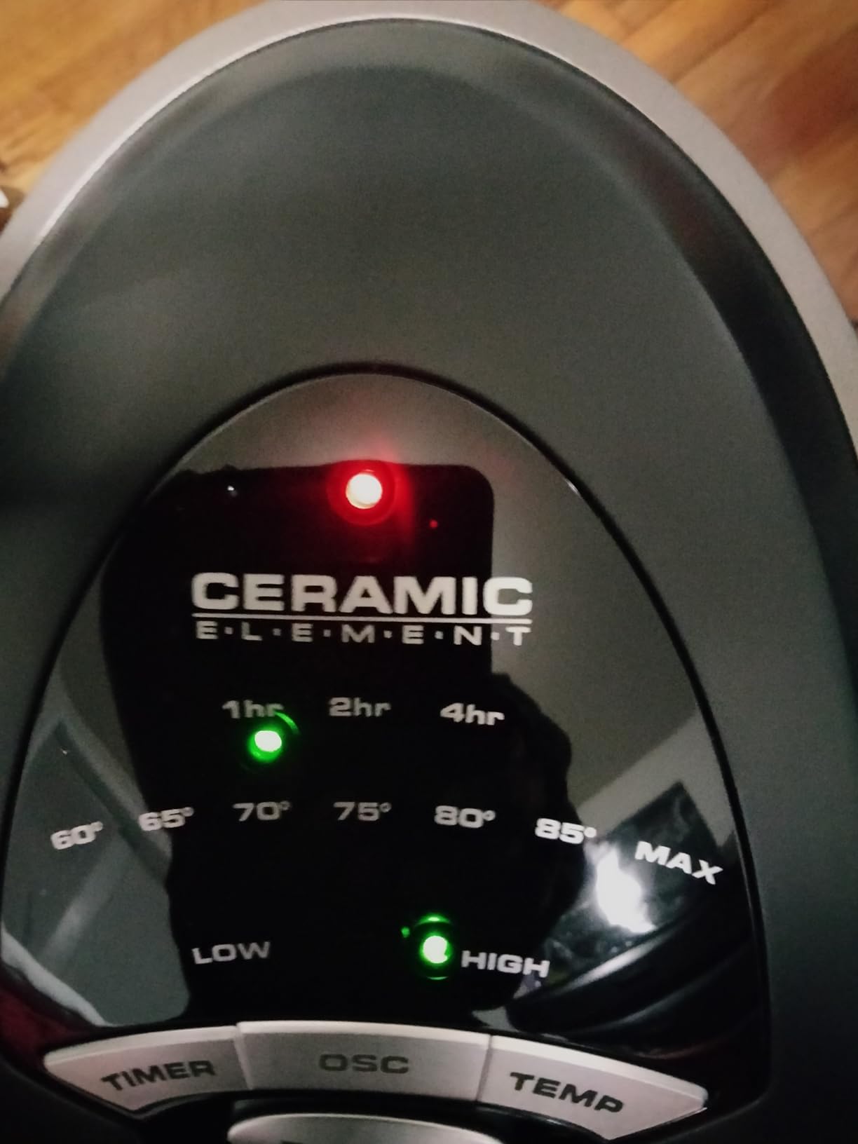 Lasko Oscillating Digital Ceramic Tower Heater for Home with Adjustable Thermostat, Timer and Remote Control, 23 Inches, 1500W, Silver, 755320 - Customer Photo 2