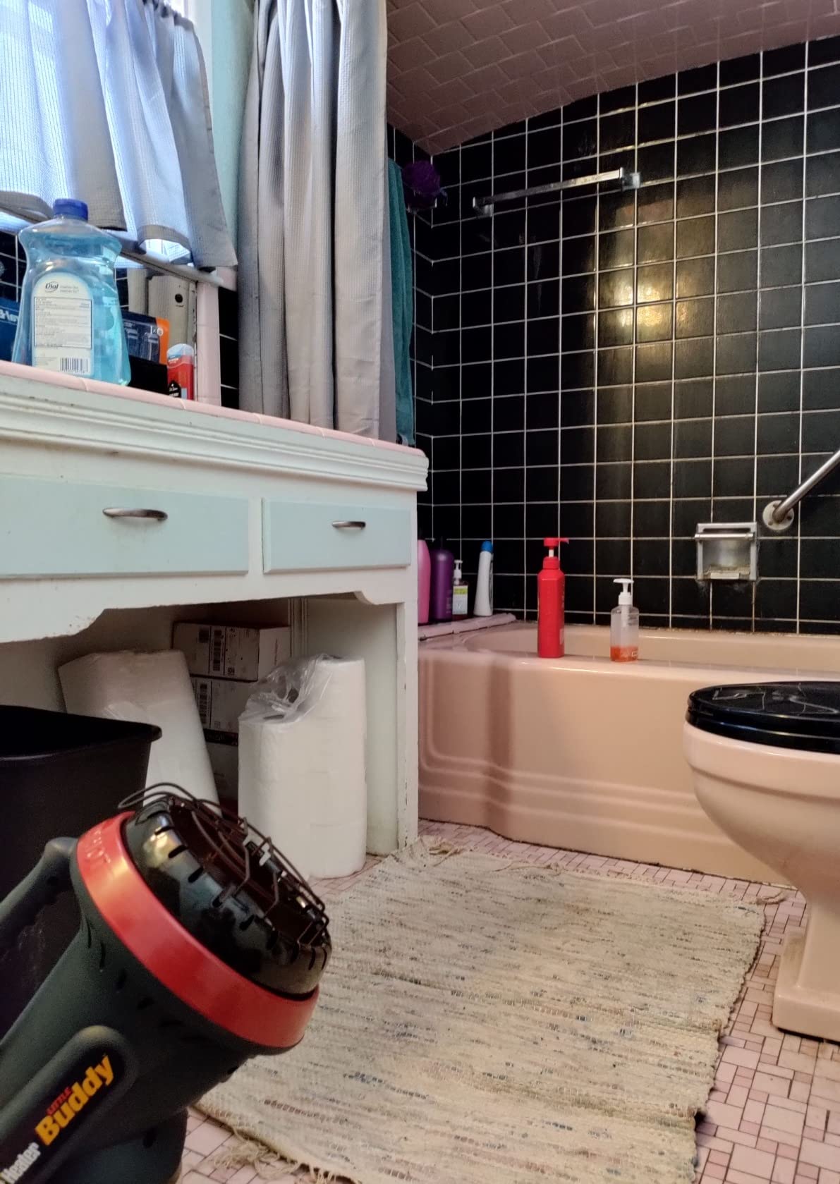 Mr. Heater F215100 MH4B Little Buddy 3800-BTU, Indoor Safe Propane Heater With ODS & Tip-Over Protection, Heating Area Up to 95 Sq. Ft - Lightweight, Medium - Black/Red - Customer Photo 4