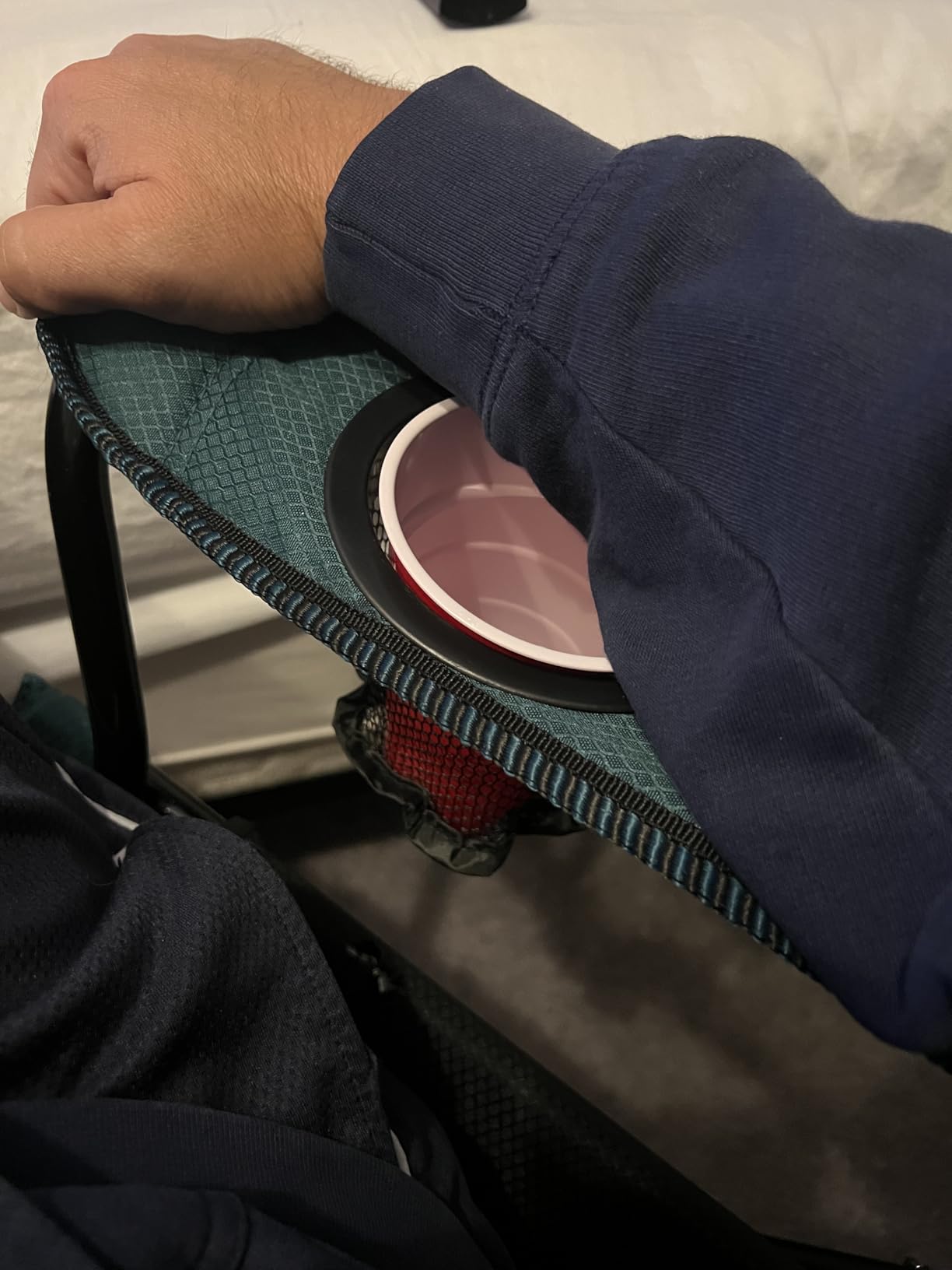 Kijaro Dual Lock Folding Camp Chairs - Versatile for Sports, Outdoors & Lawns - Locks Positions - Maldives Blue - Customer Photo 1