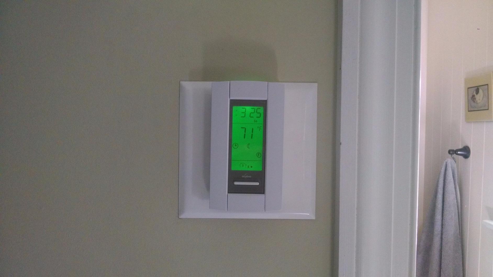 30 Sqft 120V Electric Radiant Floor Heating Mat – Includes Heating Mat, Programmable Thermostat, Thermostat Floor Sensor, Installation Monitor and Under Tile Heater - Customer Photo 1