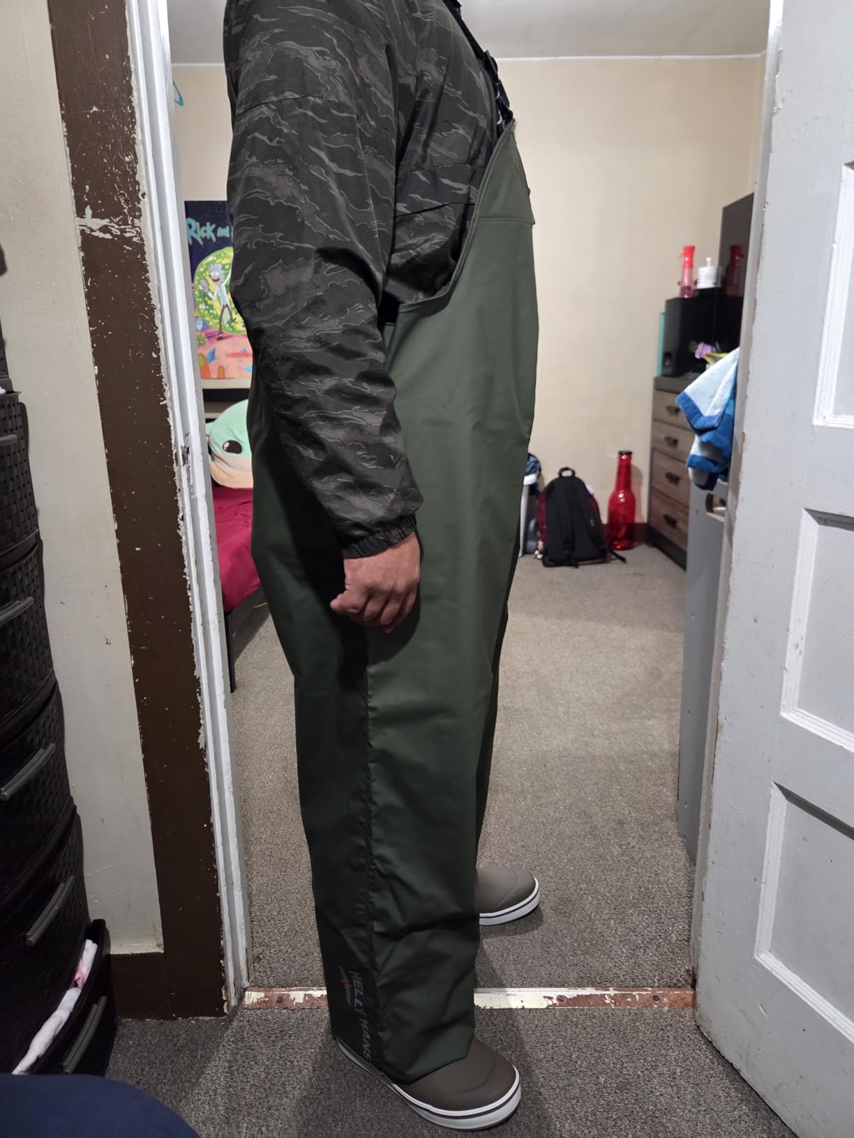 Helly-Hansen Mandal Waterproof Bib Overalls - Waterproof Men's Rain Gear - Fishing Pants for Men - PVC-Coated Work Overalls - Customer Photo 2