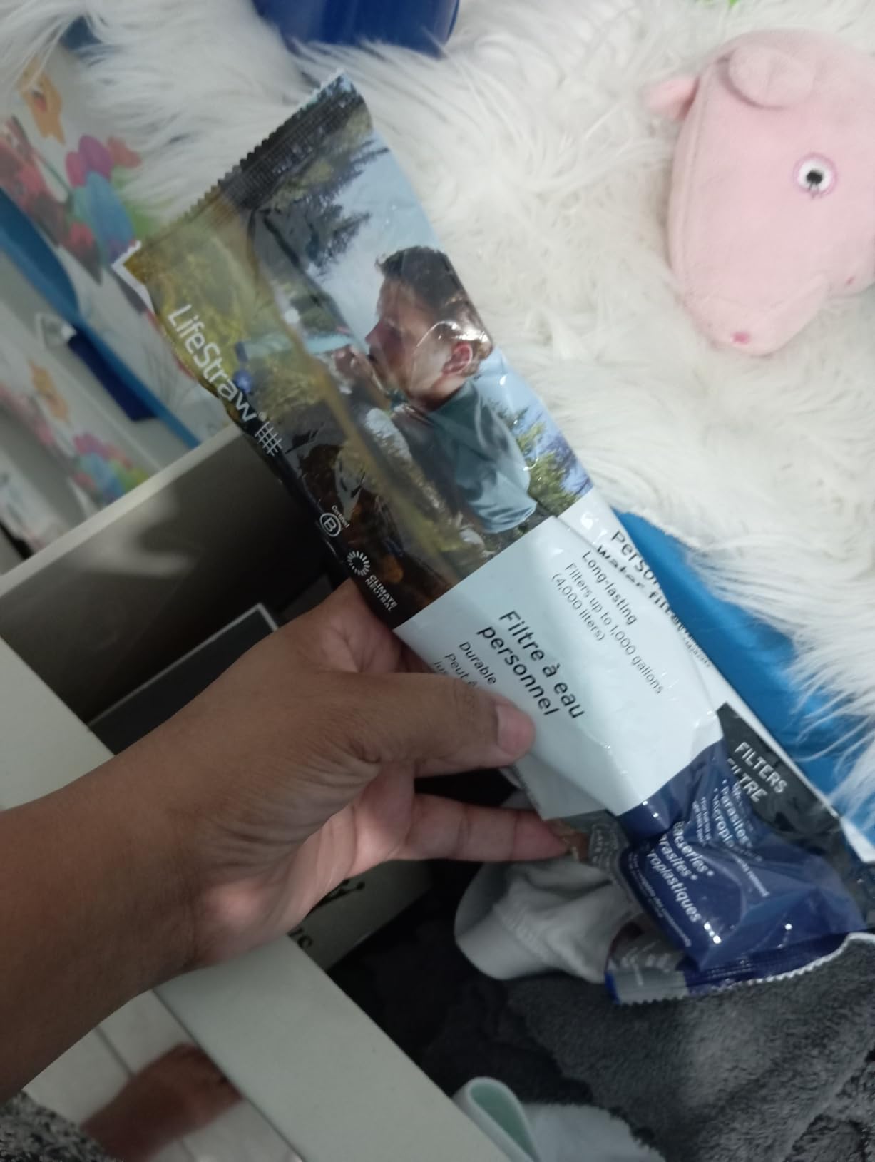 LifeStraw Personal Water Filter for Hiking, Camping, Travel, and Emergency Preparedness - Customer Photo 2