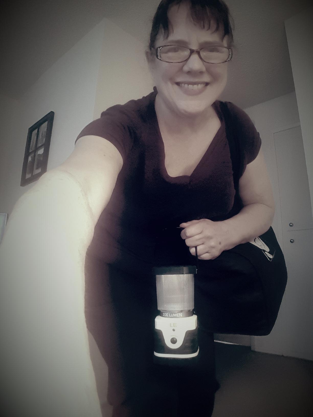 LE 1000LM Battery Powered LED Camping Lantern, Waterproof Tent Light with 4 Light Modes, Camping Essentials, Portable Lantern Flashlight for Camping, Emergency Light, Power Outages, Not Rechargeable - Customer Photo 2