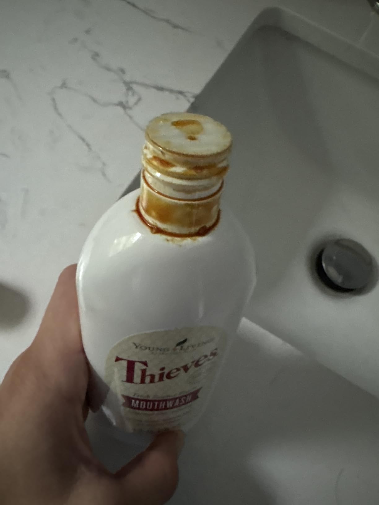 Young Living Thieves Fresh Essence Mouthwash | Alcohol-Free 8 fl oz Mouthwash Infused with Essential Oils | Gentle, Refreshing Oral Care for Long-Lasting Fresh Breath & Healthy-Looking Smile - Customer Photo 2