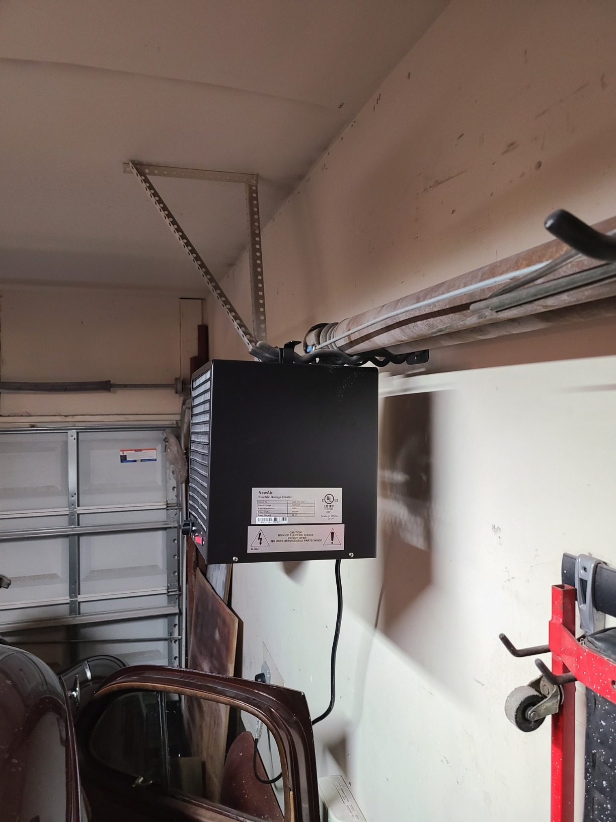 Newair 5600W Portable Electric Garage Heater - Heats Up to 600 sq. ft. with 6-Foot Cord Wrap and Carrying Handle, Space Heater Ideal for Garage, Bedroom, Dorm, and Office - Customer Photo 1