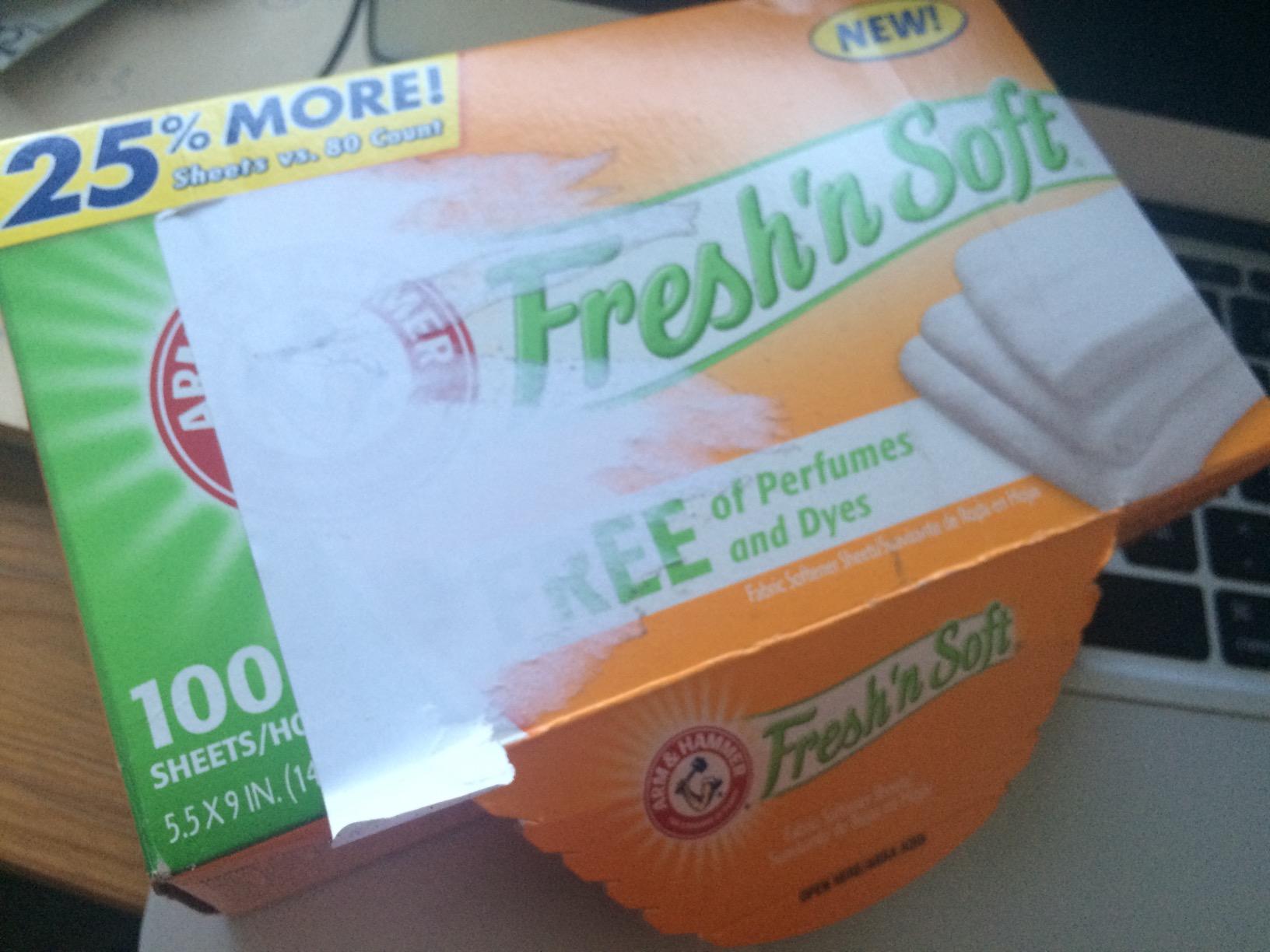 Arm & Hammer Fabric Softener Sheets, Free of Perfumes and Dyes, 100 ct - Customer Photo 2