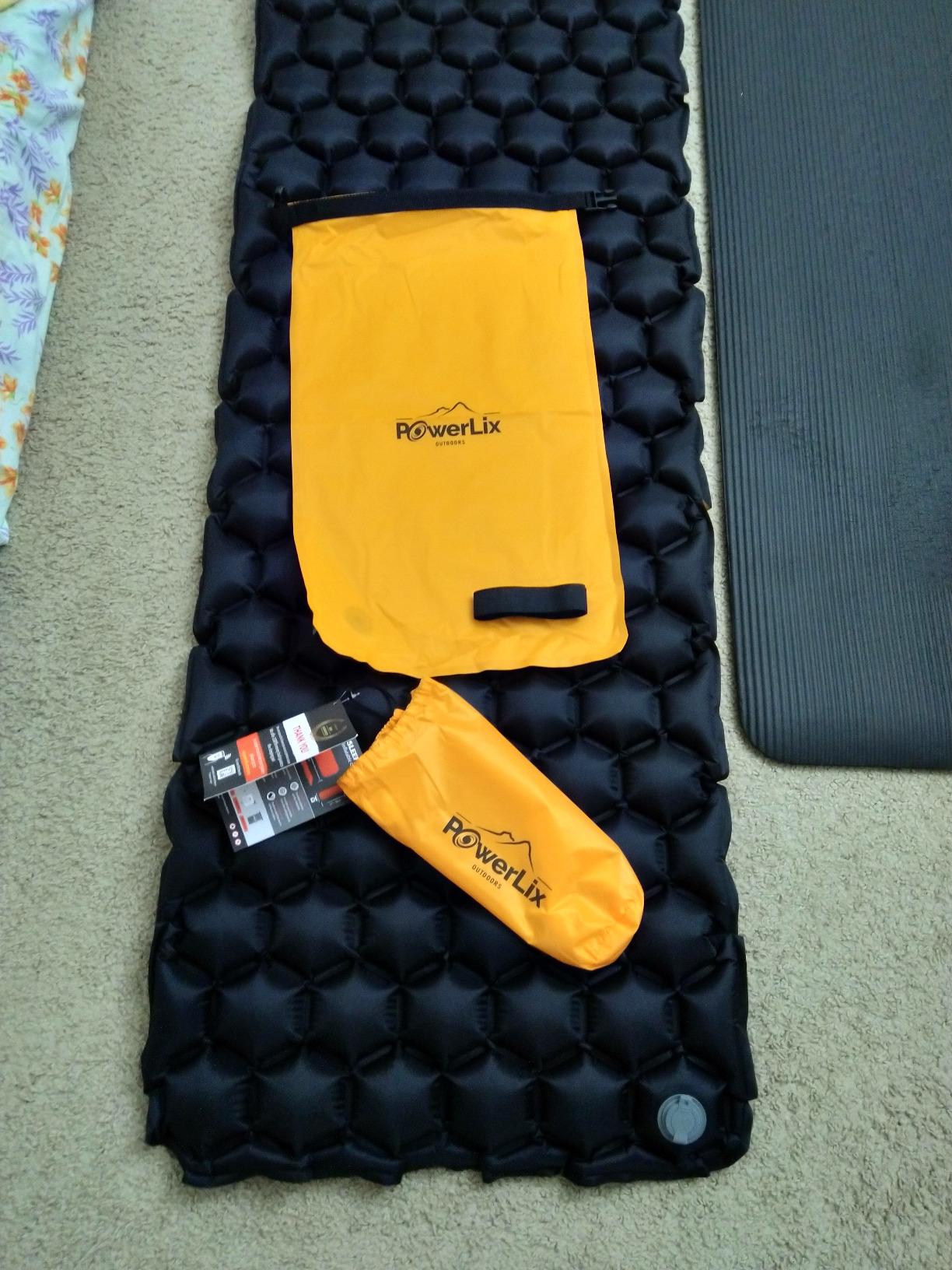 POWERLIX Ultralight Inflatable Camping Sleeping Pad - Camping Mattress for Backpacking, Hiking, Compact Lightweight Sleeping Mat for Camping, Inflation Bag/Repair Kit Included - Customer Photo 2