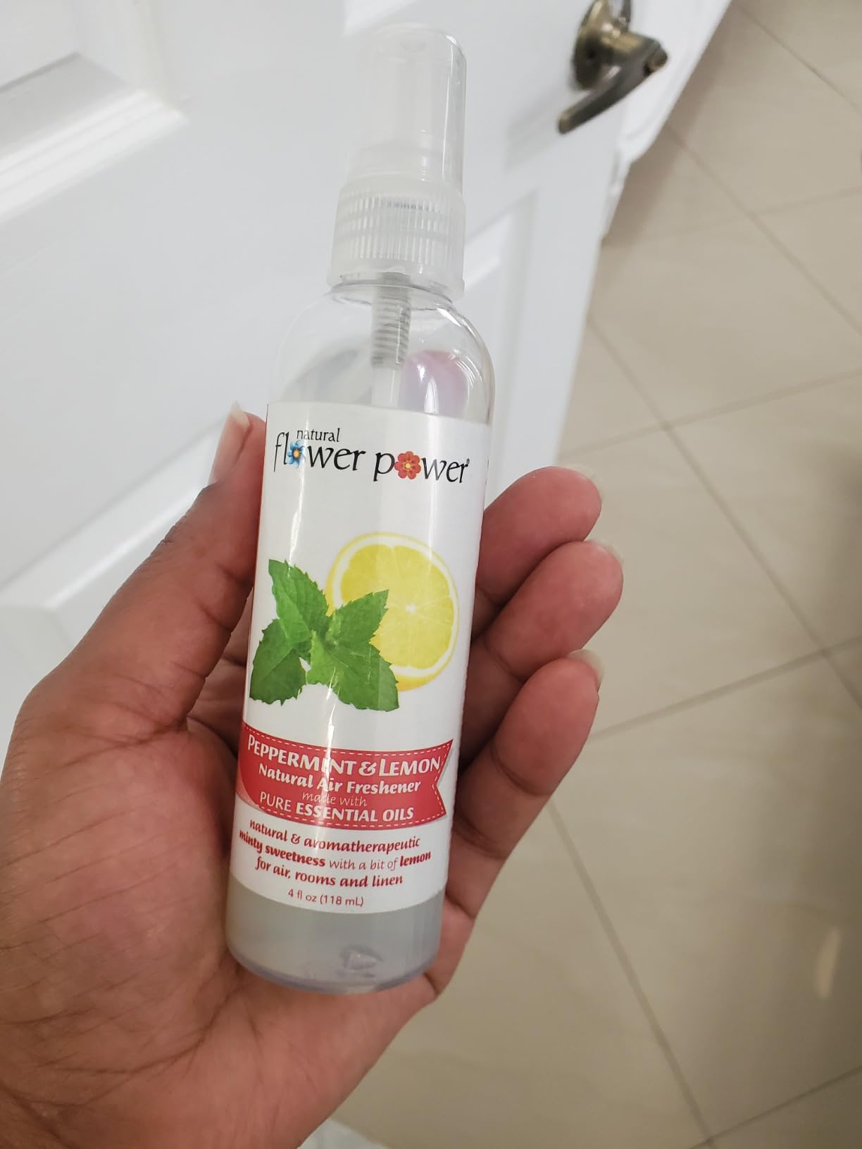 Natural Flower Power Air Freshener Spray - Odor Eliminator with Essential Oils for Home, Car & Fabric - Cruelty Free & Vegan - Variety Pack - Citrus & Spice + Lavender + Lemongrass - 3 x 4 fl oz - Customer Photo 2
