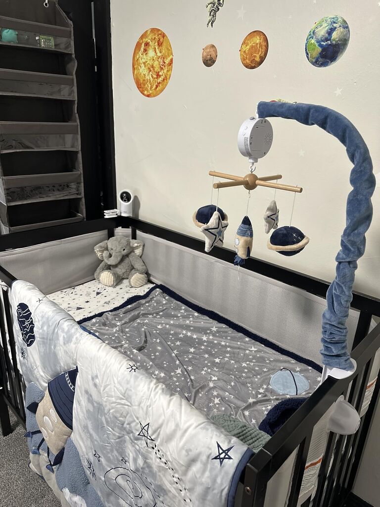 Dream On Me Synergy 5-in-1 Crib, Toddler Bed in Natural | BSA Verified, ASTM & CPSC Tested, 3-Position Mattress Support, Converts to Toddler, Day and Full Size Bed, 50 Lb, Natural customer photo 2