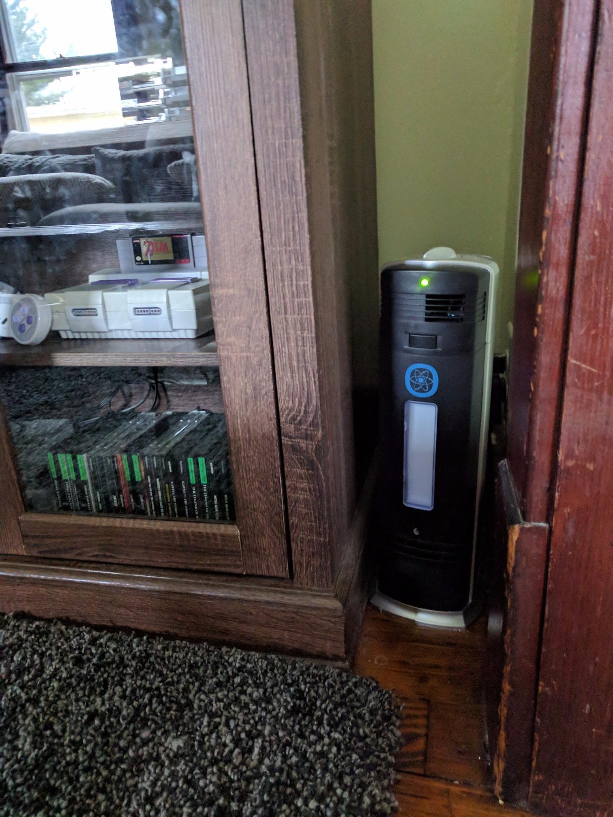 B-1000 Permanent Filter Ionic Air Purifier Pro Ionizer with UV-C, New (Black) - Customer Photo 2