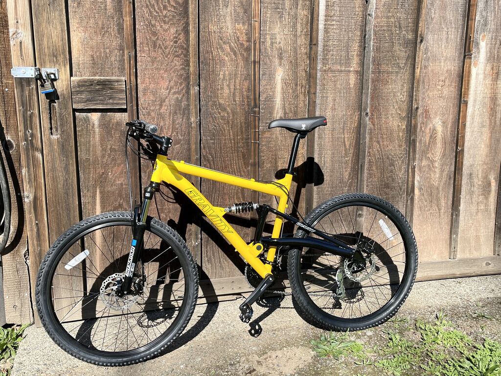 Gravity FSX 1.0 Dual Full Suspension Mountain Bike with Disc Brakes Aluminum Frame Customer Review Gravity FSX 1.0 Dual Full Suspension Mountain Bike with Disc Brakes Aluminum Frame - Customer Photo 5