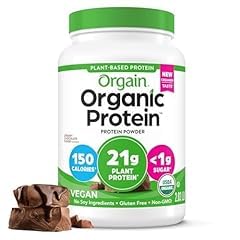 Orgain Organic Vegan Protein Powder, Creamy Chocolate Fudge - 21g Plant Protein, 6g Prebiotic Fiber, Low Net Carb, No Lactose Ingredients, No Added Sugar, Non-GMO, For Shakes & Smoothies, 2.03 lb - Customer Photo 4