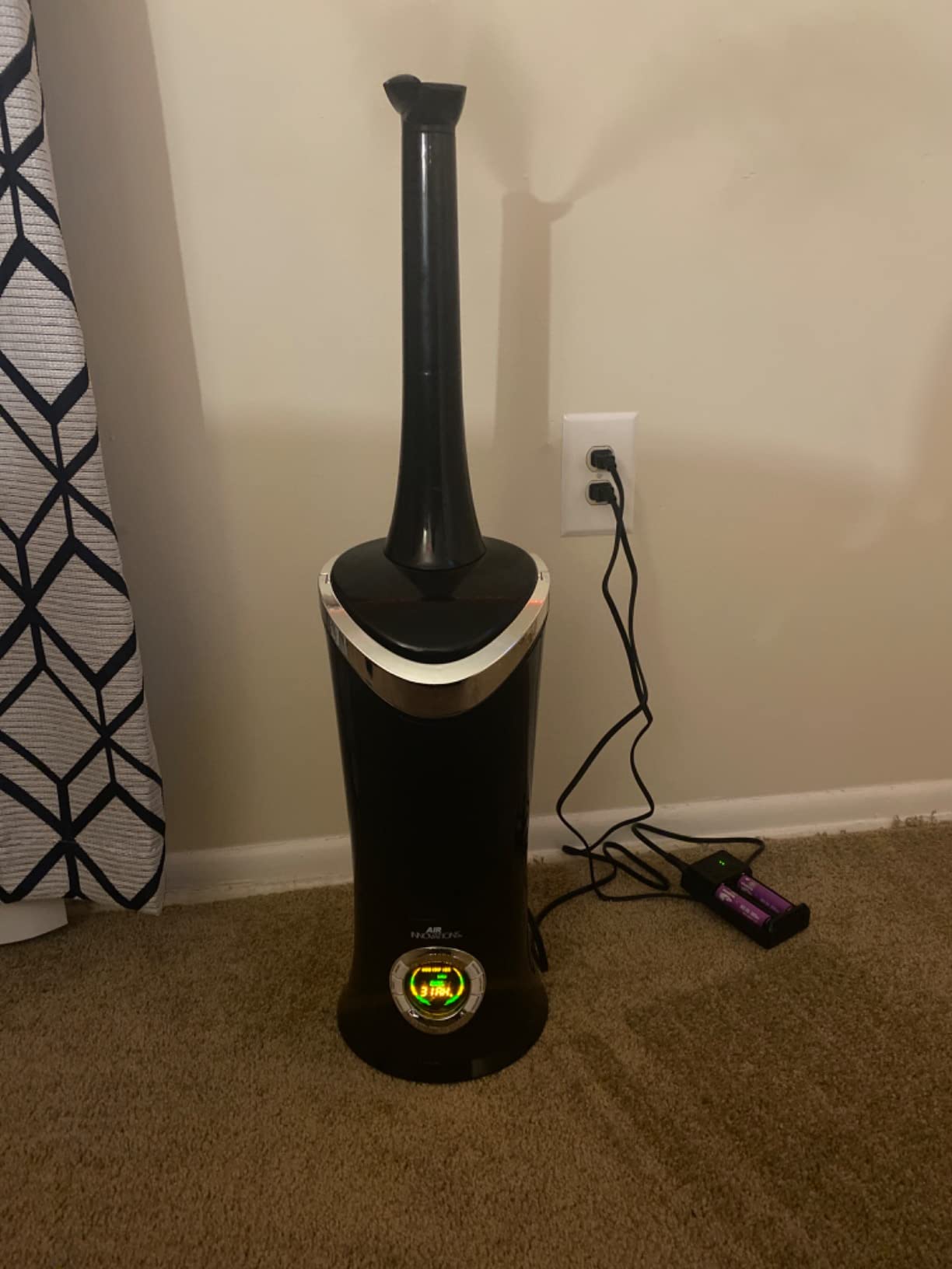 Air Innovations Humidifier Whisper-Quiet Large Capacity 1.7Gal Cool Mist Ultrasonic for Rooms up to 600 SqFt and Baby Bedroom Lasts Up to 96 Hours Includes Remote and Digital Display (Black) - Customer Photo 2