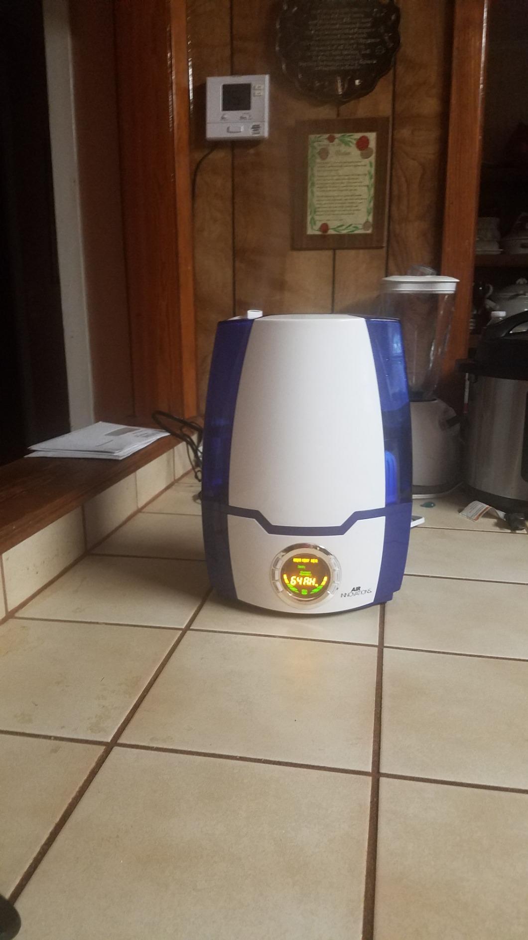 Air Innovations Humidifiers for Bedroom Huge 6.2L Tank Runs for 70 Hours for Large Room up to 400 Sq Ft Cool Mist Humidifier 360 Degree Rotating Nozzle Ideal for Baby Room and Plants MH-505A Gray - Customer Photo 1