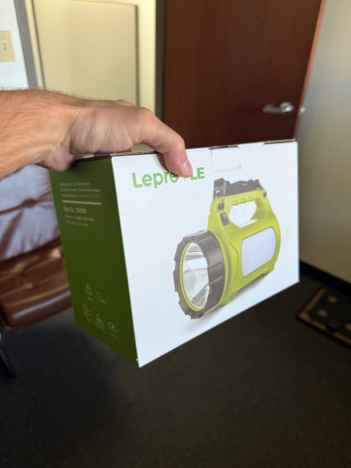 LE Rechargeable LED Lantern, Camping Essentials, 1000LM, 5 Light Modes, Power Bank, IPX4 Waterproof, Lantern Flashlight for Hurricane Emergency, Hiking, Home and More, USB Cable Included - Customer Photo 1