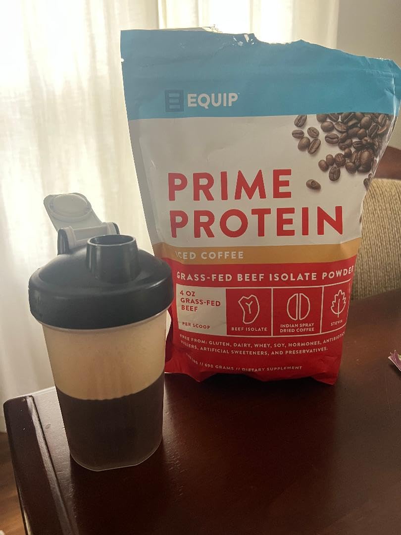 Equip Foods Prime Protein Powder | Clean, Grass Fed Beef Protein Powder | Carnivore Protein Isolate | Paleo, Keto Friendly | Gluten & Dairy Free | Helps Build & Repair Tissue | 30 Servings, Chocolate - Customer Photo 5