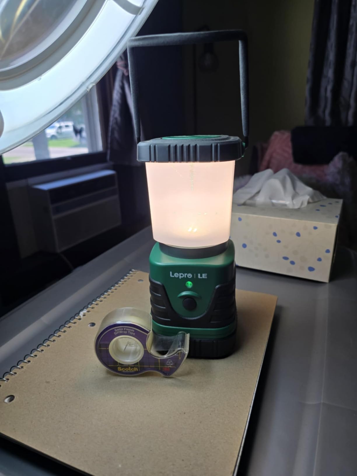 Lighting EVER 1000LM LED Camping Lantern Rechargeable, 4400mAh Power Bank, Camping Essential with 4 Light Modes, IP44 Waterproof Lantern Flashlight for Hurricane Emergency, Hiking, USB Cable Included - Customer Photo 2