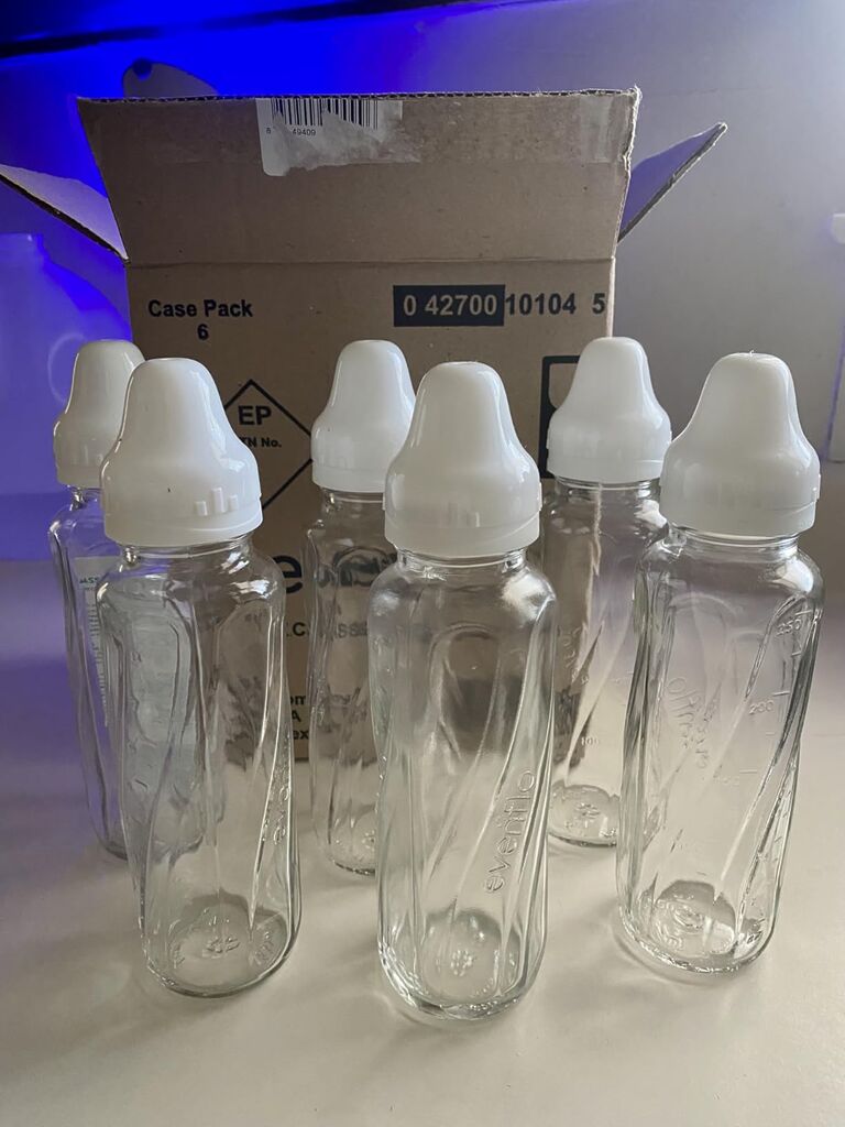Evenflo Feeding Classic Glass Twist Bottles, 8 Ounce (Pack of 6), Clear customer photo 1
